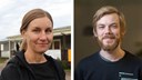 Porträtt Emma Adolfsson, Energi och klimatrådgivare och Oskar Sundholm, Regional Utvecklingsledare. 