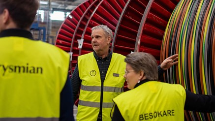 Lars Schön, underhållschef på Prysmian. 