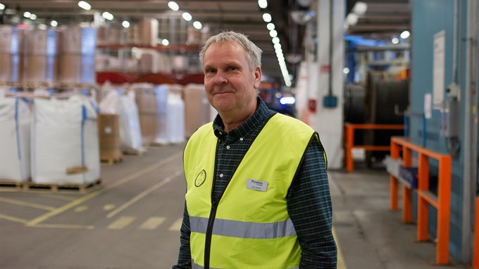 Lars Schön, underhållschef på Prysmian. 