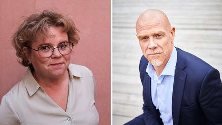 Talare Maria Wolrath Söderberg och Robert Andrén