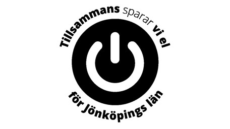 Symbol för kampanjen Tillsammans sparar vi el för Jönköpings län.
