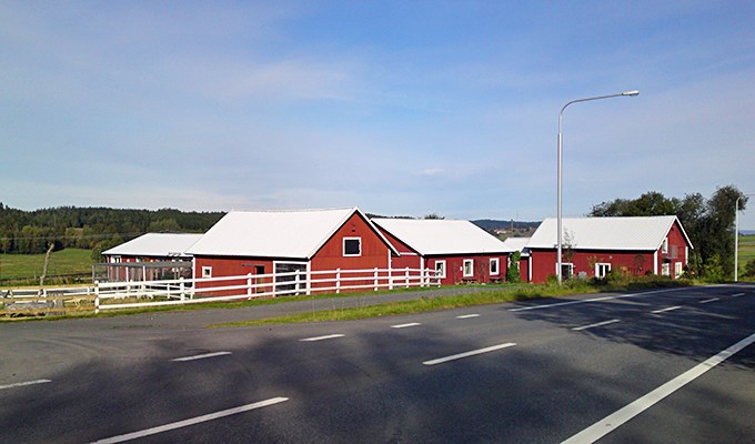 Delar av djurvårdsanläggningen